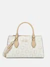 Guess Factory Nichole Satchel In White
