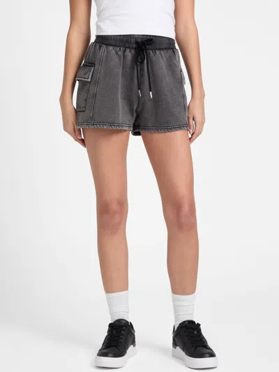 Guess Factory Nicole Cargo Shorts In Gray