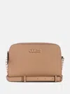 Guess Factory Nolan Camera Crossbody In Brown