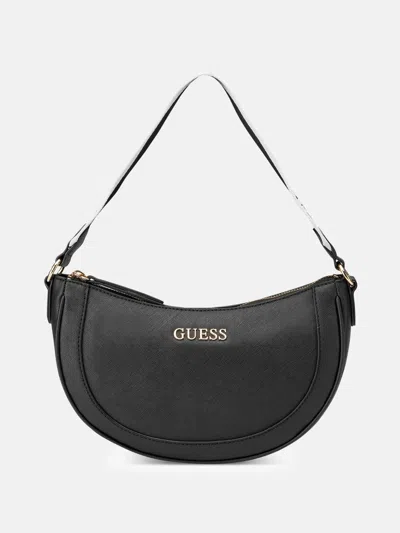 Guess Factory Norwood Mini Top Zip Bag In Black