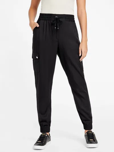 Guess Factory Nyla Cargo Joggers In Black