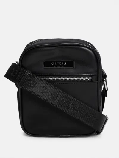 Guess Factory Nylon Crossbody In Black