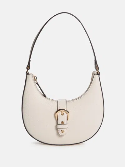 Guess Factory Nyra Mini Shoulder Bag In White