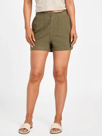 Guess Factory Olivia Linen-blend Shorts