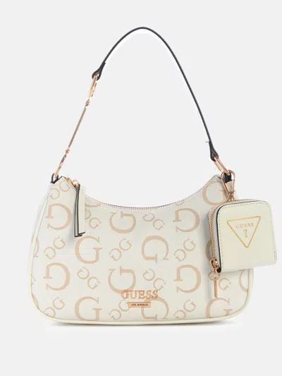 Guess Factory Oona Logo Shoulder Bag In Multi