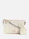 Guess Factory Oona Logo Top-zip Crossbody In Multi