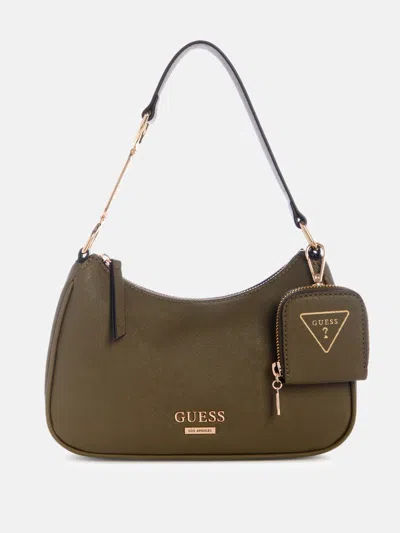 Guess Factory Oona Shoulder Bag In Green