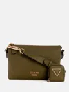 Guess Factory Oona Top-zip Crossbody In Green