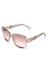 Guess Factory Oversized Chain-trim Sunglasses In Grey