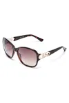 Guess Factory Oversized Chain-trim Sunglasses In Multi