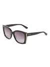 Guess Factory Oversized Plastic Butterfly Sunglasses In Silver