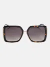 Guess Factory Oversized Plastic Square Sunglasses In Brown