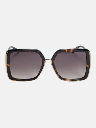 Guess Factory Oversized Plastic Square Sunglasses In Brown