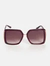 Guess Factory Oversized Plastic Square Sunglasses In White