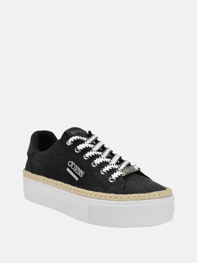 Guess Factory Paccey Espadrille Sneakers In Black