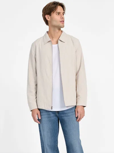 Guess Factory Paco Linen-blend Jacket In Multi