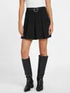 Guess Factory Pamela Belted Skirt In Black