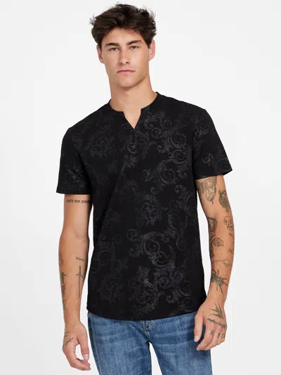Guess Factory Paulie Knit Tee In Black