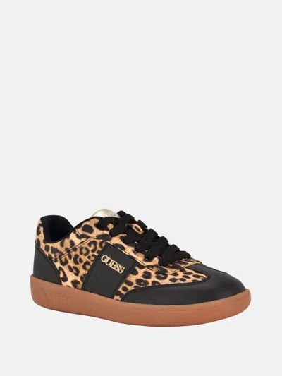 Guess Factory Pelara Faux-leather Low-top Sneakers In Multi