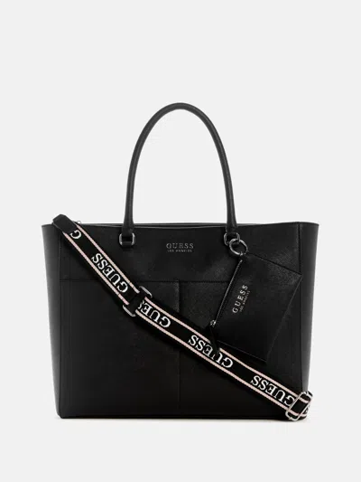 Guess Factory Pennywise Faux-leather Carryall In Black