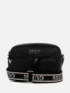 Guess Factory Pennywise Faux-leather Crossbody Bag In Black