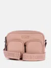 Guess Factory Pennywise Faux-leather Crossbody Bag In Pink