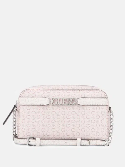 Guess Factory Perrez Logo Crossbody In Pink