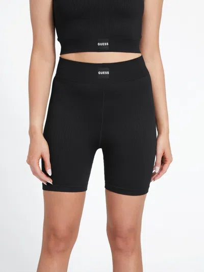 Guess Factory Peyton Biker Shorts In Black