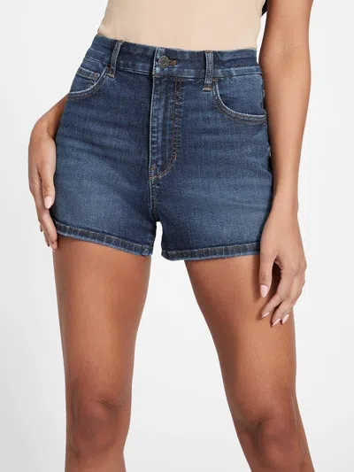 Guess Factory Phoebe Denim Shorts In Blue