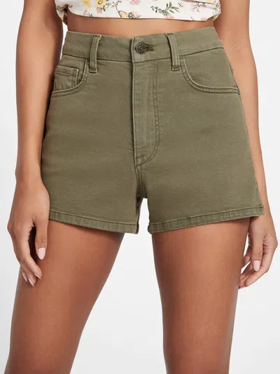 Guess Factory Phoebe Shorts In Green