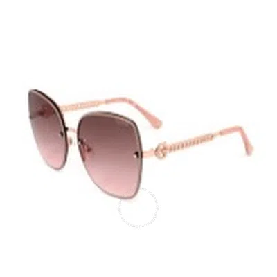 Guess Factory Pink Butterfly Ladies Sunglasses Gf6119 28t 61 In Brown