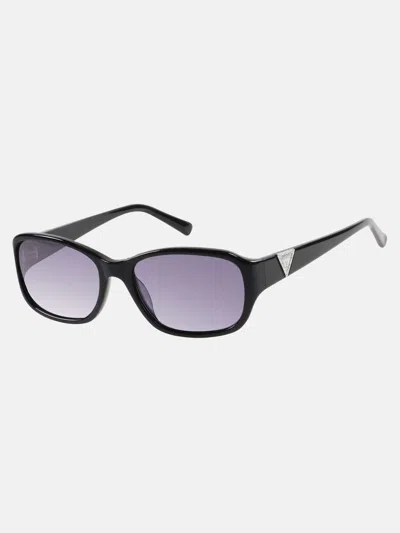 Guess Factory Plastic Logo Sunglasses In Black