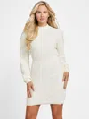 Guess Factory Polly Sweater Dress In White