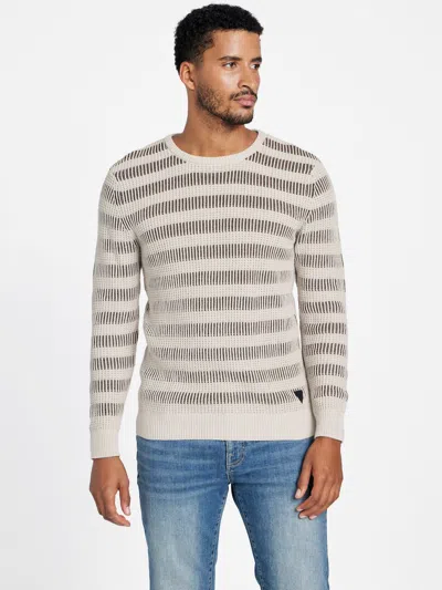 Guess Factory Presley Striped Sweater In Neutral