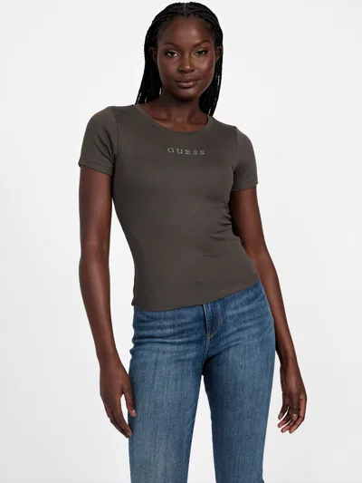 Guess Factory Preston Logo Top In Black