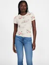Guess Factory Preston Logo Top In White