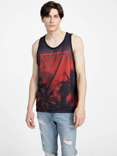 Guess Factory Printed Reign Tank In Blue