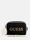 Guess Factory Pristina Straw Camera Crossbody