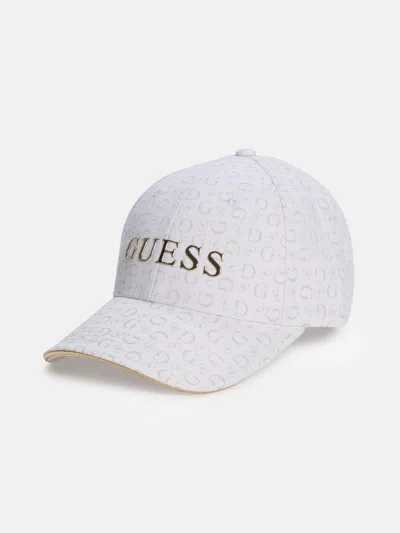 Guess Factory Puff Logo Baseball Hat In Multi