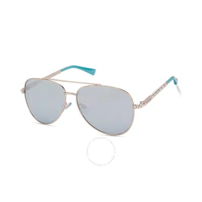 Guess Factory Gradient Smoke Pilot Ladies Sunglasses Gf0356 28t 59