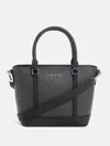 Guess Factory Quinley Logo Mini Tote In Black