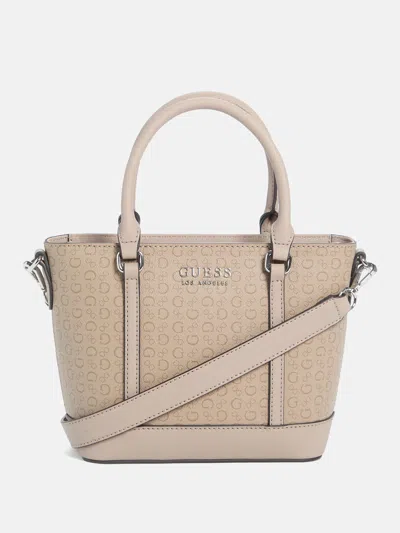 Guess Factory Quinley Logo Mini Tote In Orange