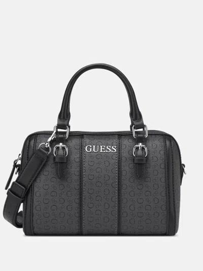 Guess Factory Radleigh Logo Box Satchel In Gray