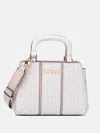 Guess Factory Radleigh Logo Mini Satchel In Gold