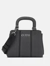 Guess Factory Radleigh Logo Mini Satchel In Gray