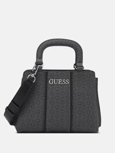 Guess Factory Radleigh Logo Mini Satchel In Gray