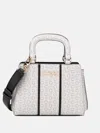 Guess Factory Radleigh Logo Mini Satchel In Sand