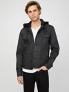 Guess Factory Rakim Denim Jacket In Black