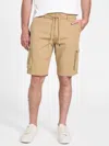 Guess Factory Ralphie Ripstop Shorts In Brown