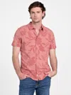 Guess Factory Ramsy Floral Short-sleeve Shirt In Pink